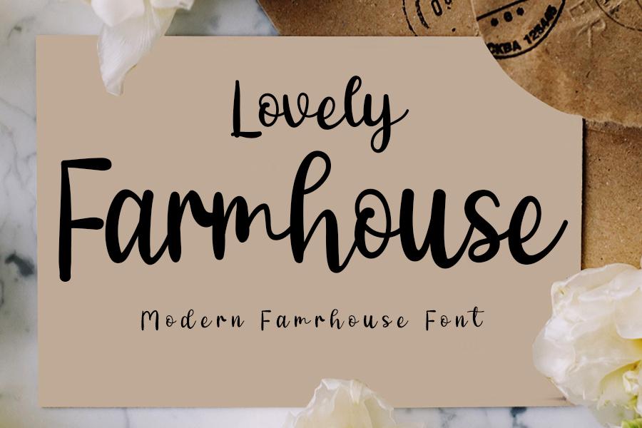 Lovely Farmhouse Font