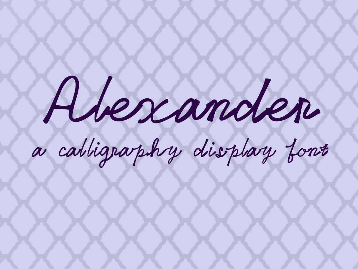 Alexander Font