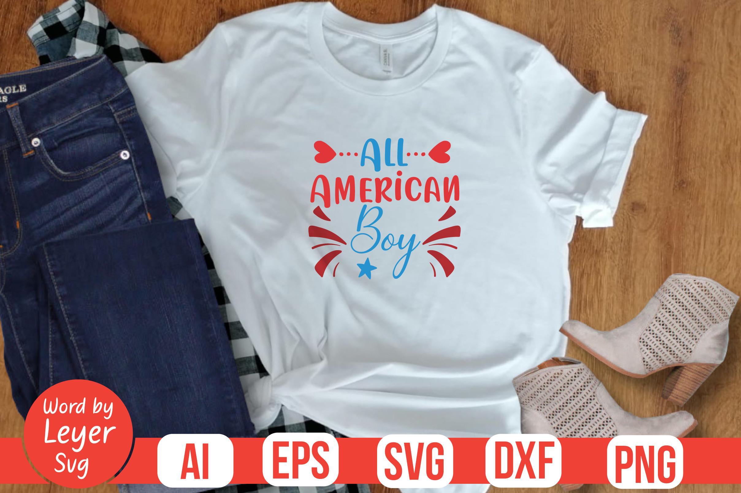 All American Boy Svg