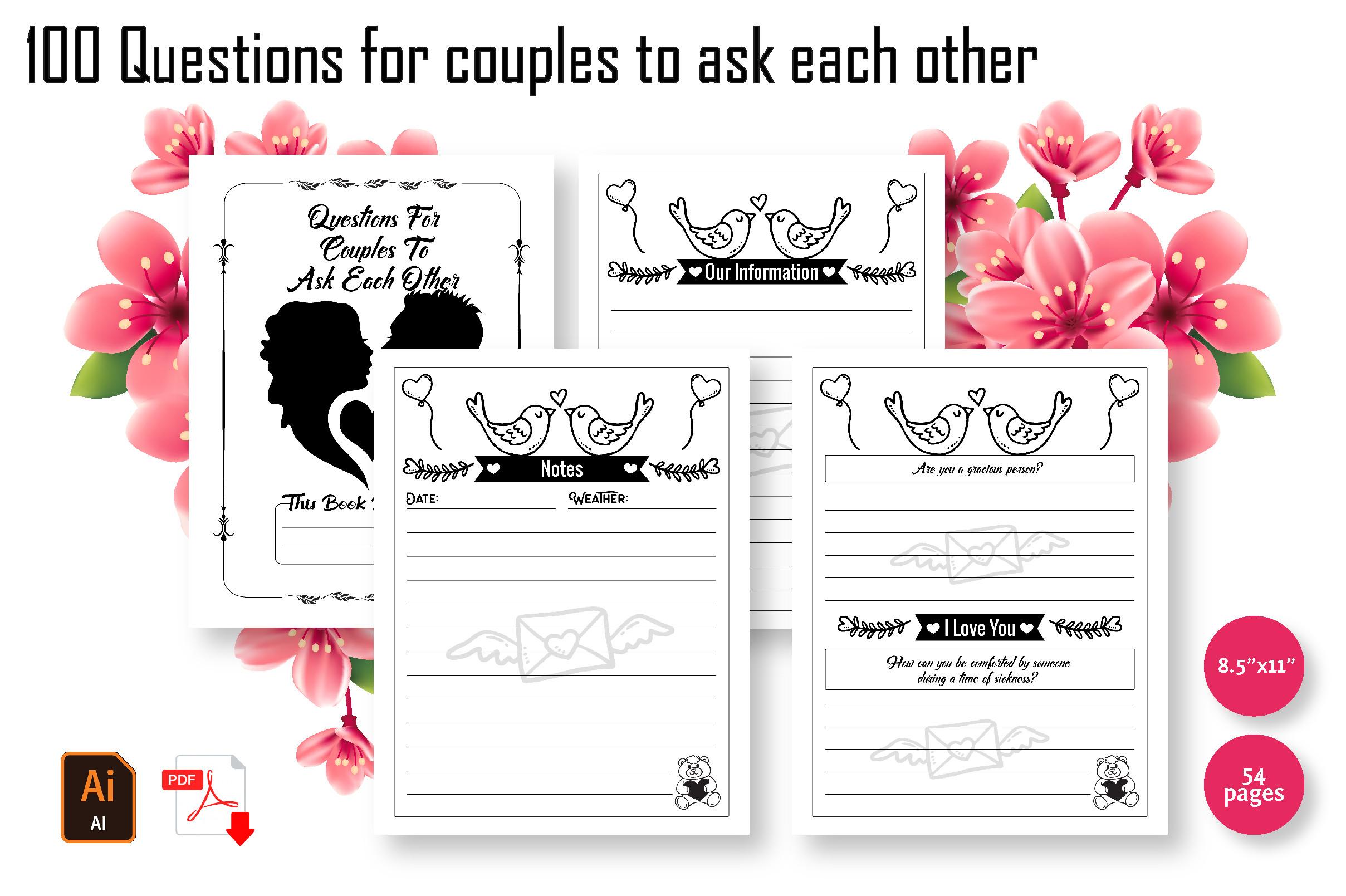 100 Questions for Couples Kdp Interior