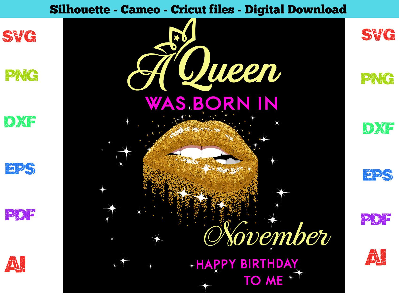 November Birthday Svg