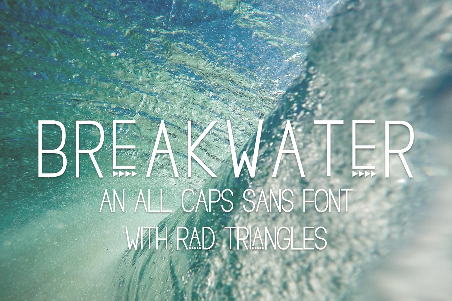 Breakwater Triangle Font