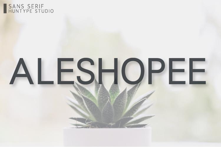 Aleshopee Font