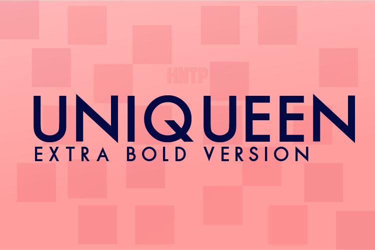 Uniqueen Extra Bold Font