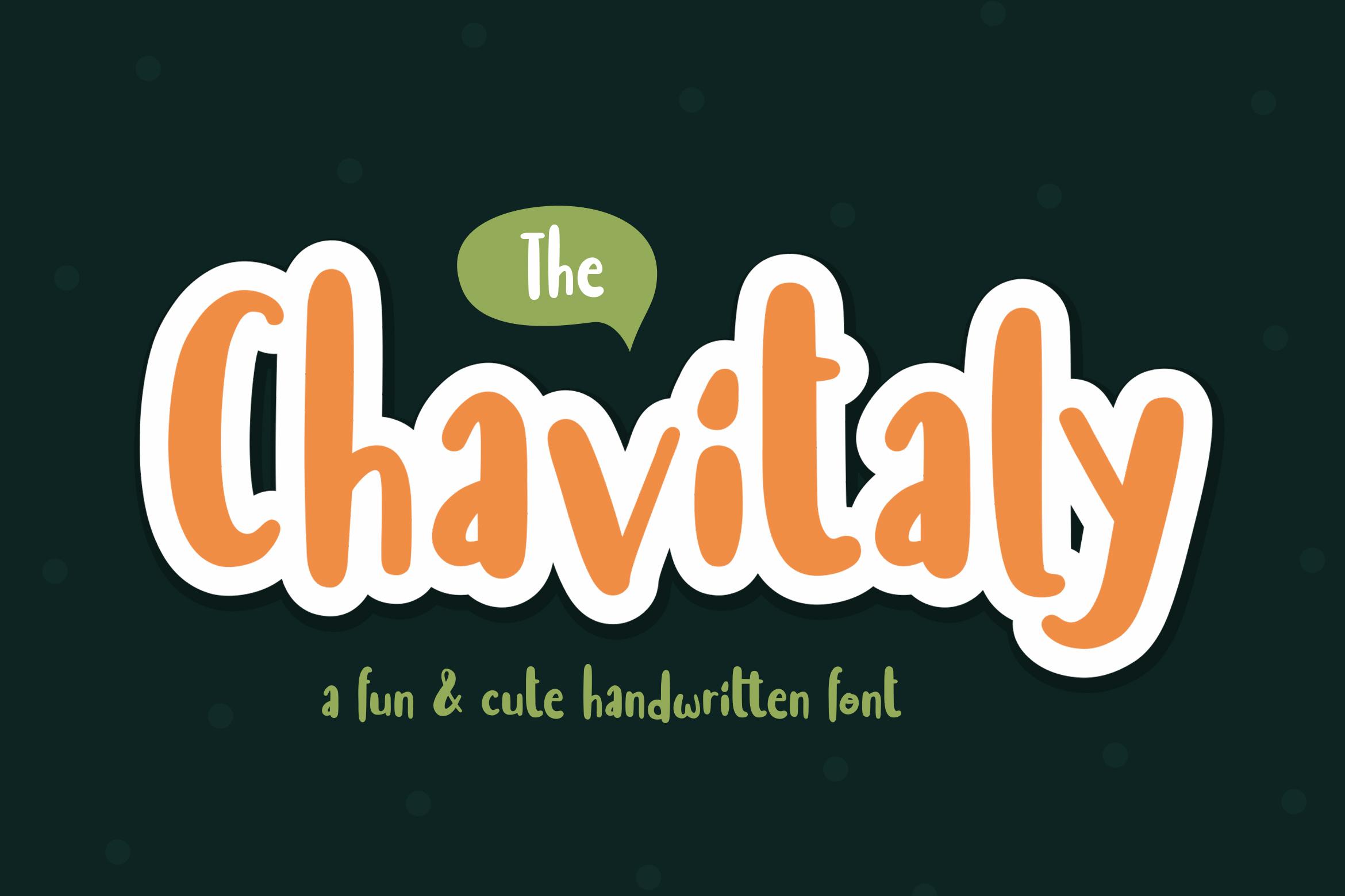 Chavitaly Font