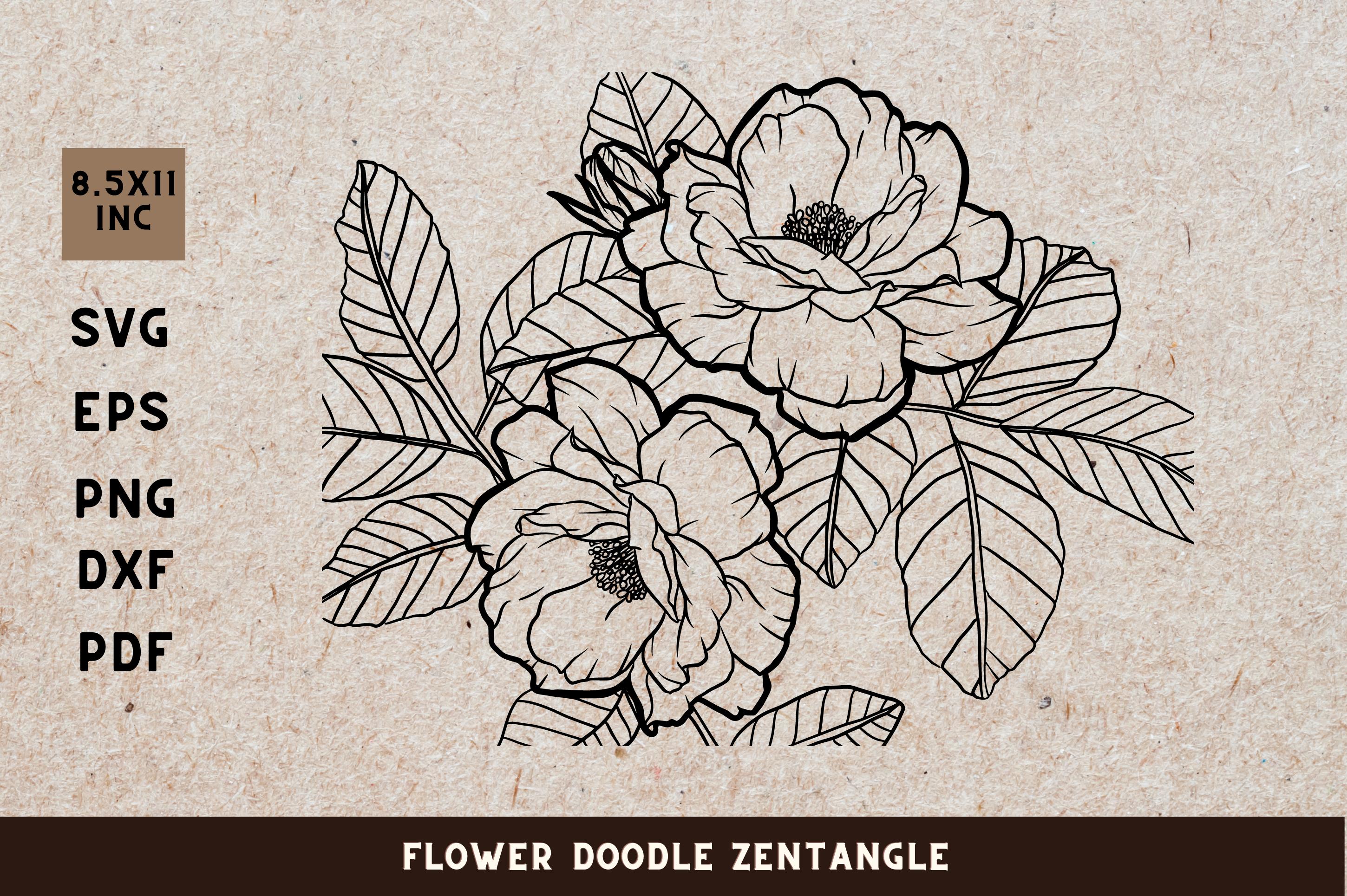 Flower Doodle Zenangle