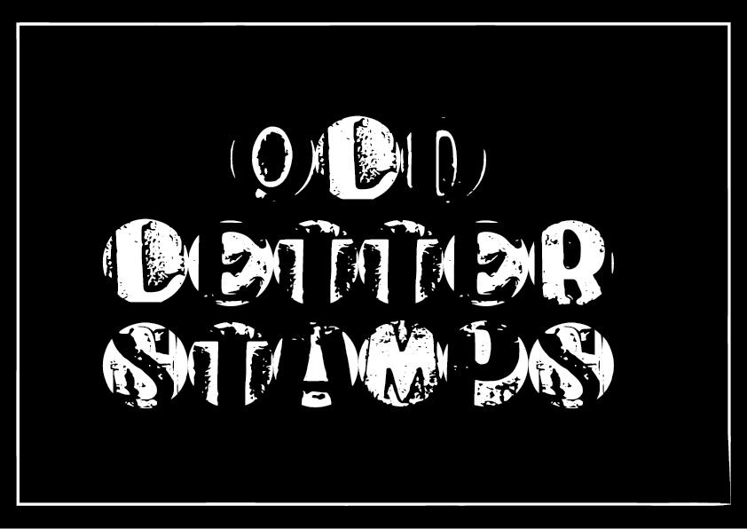 Old Letter Stamps Font