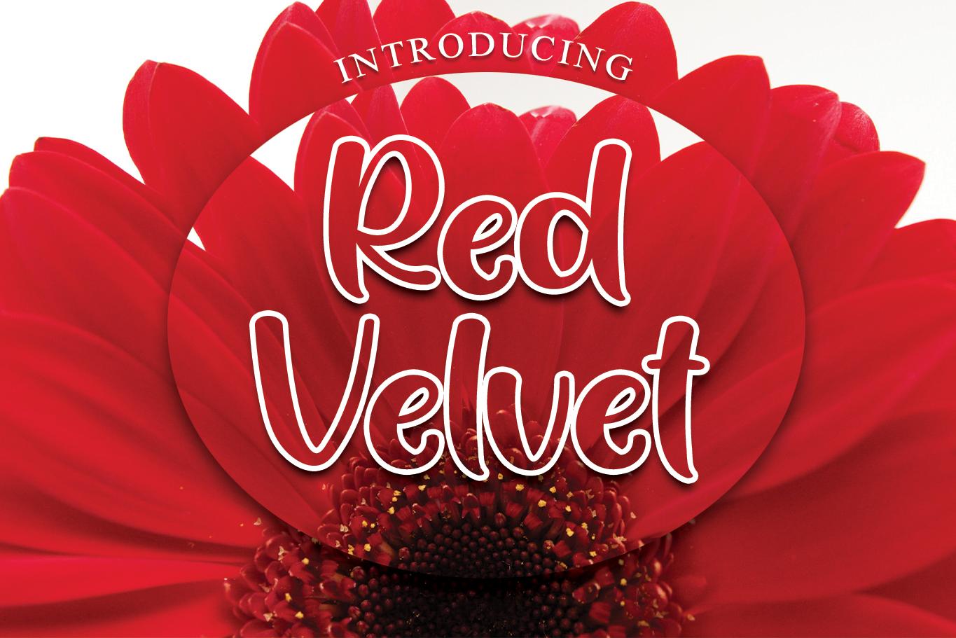 Red Velvet Font