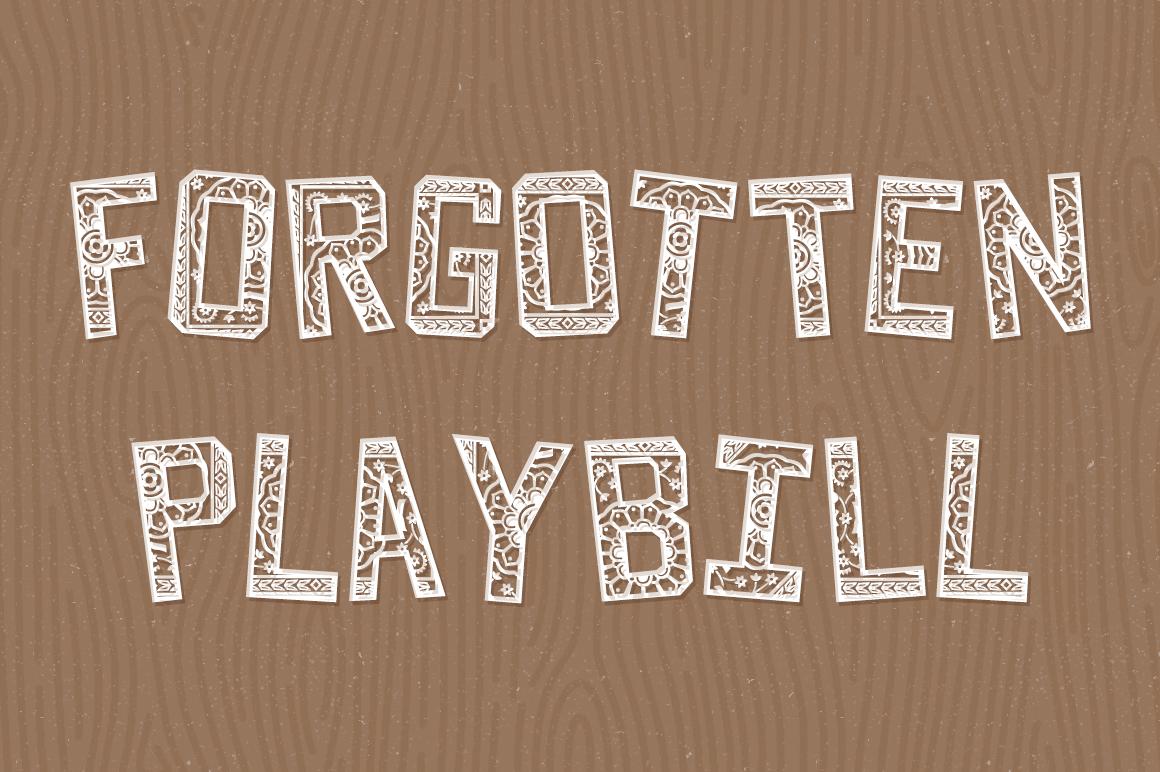 Forgotten Playbill Font