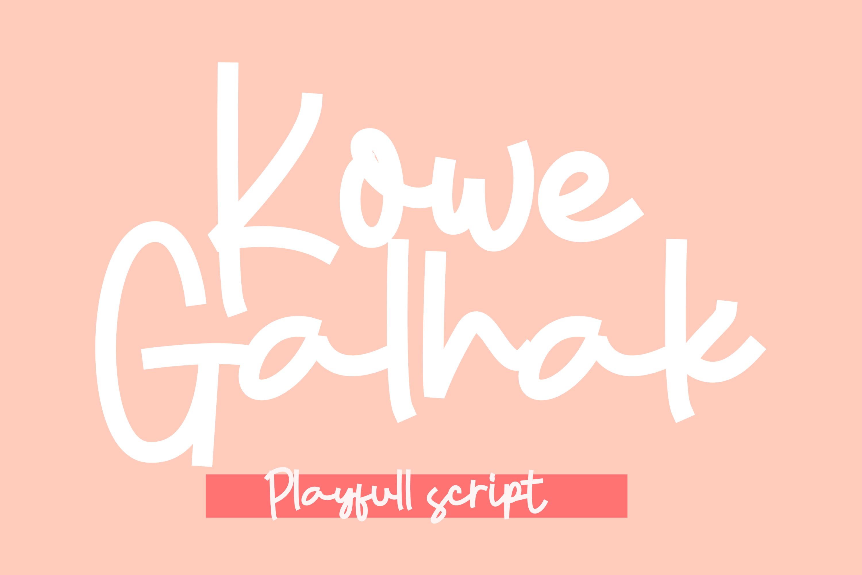Kowe Galhak Font