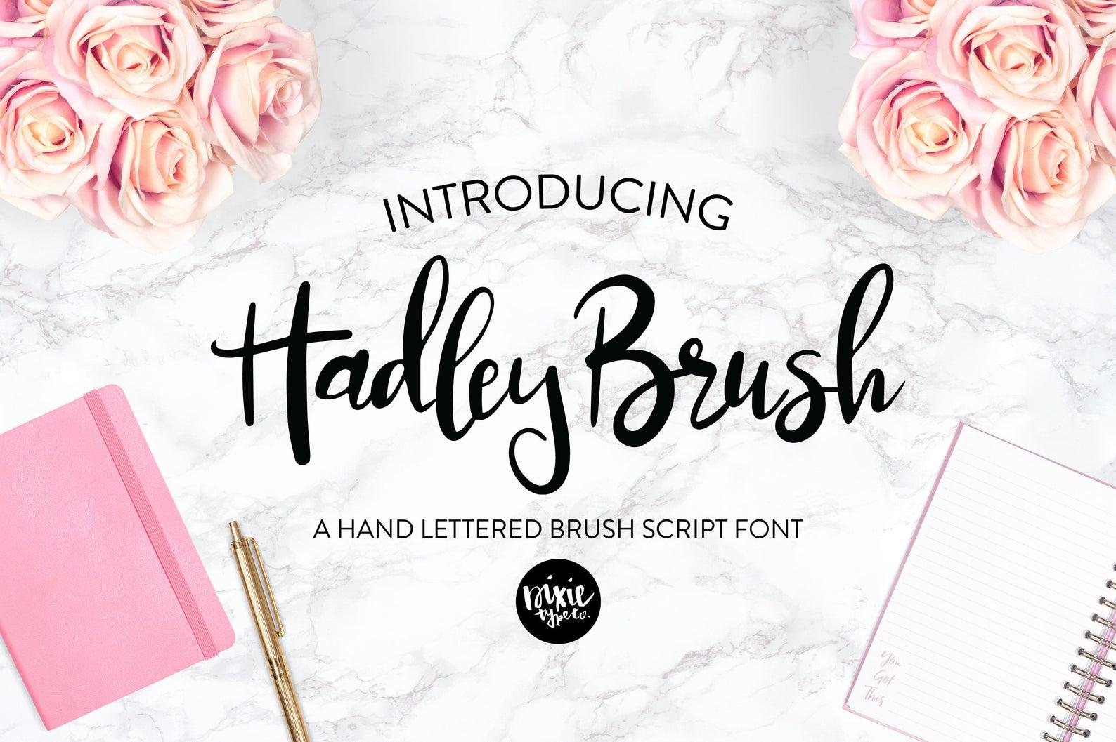 Hadley Brush Font