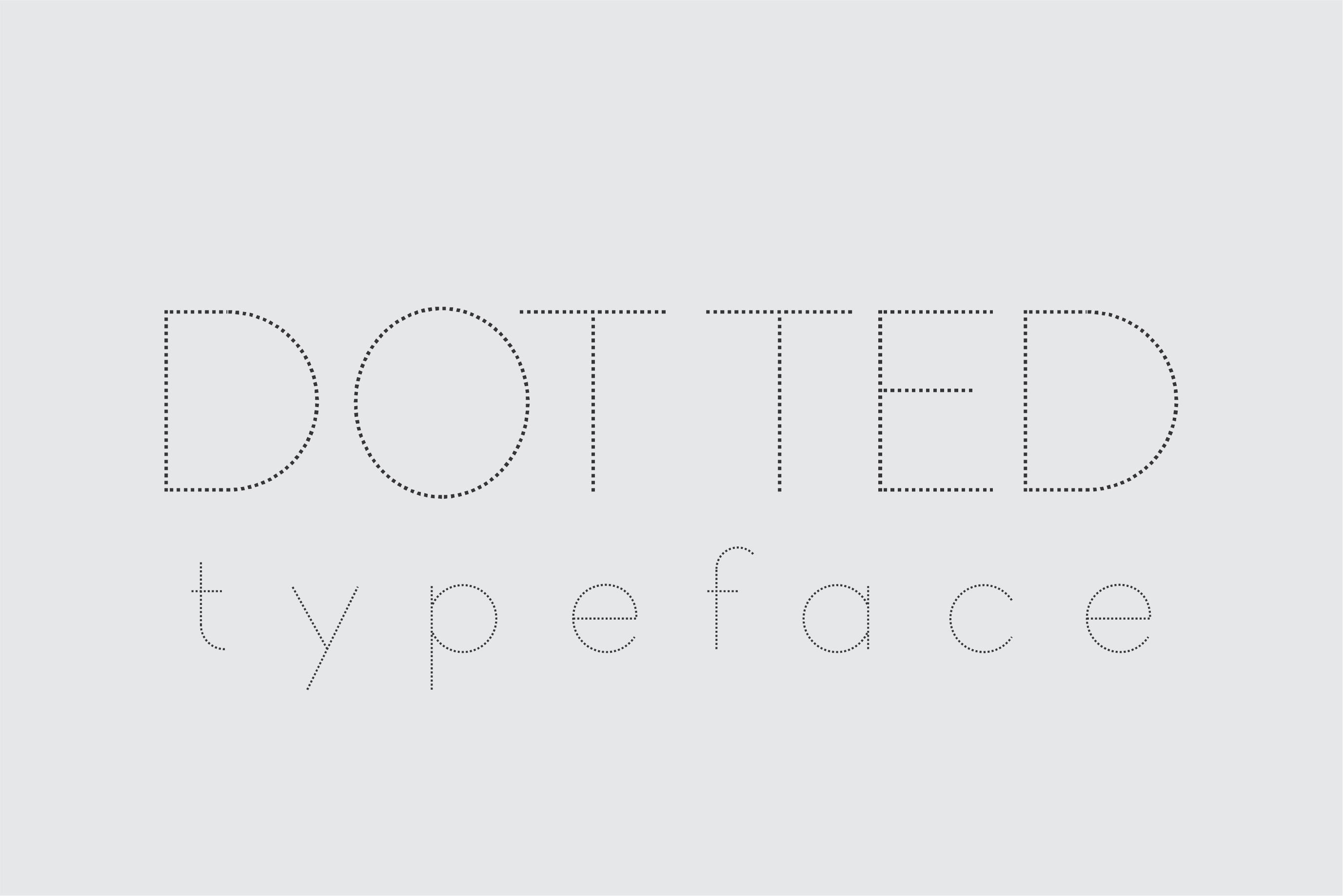 Dotted Font