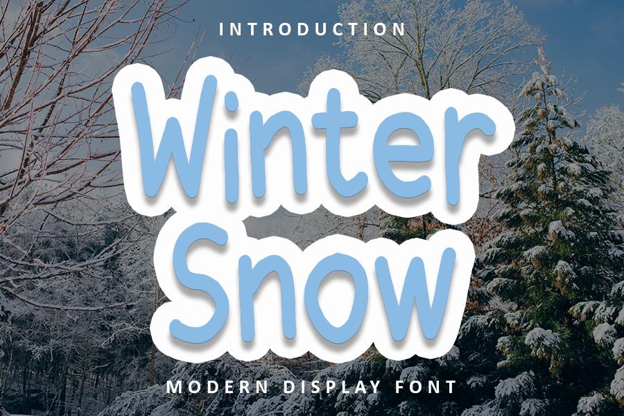 Winter Snow Font