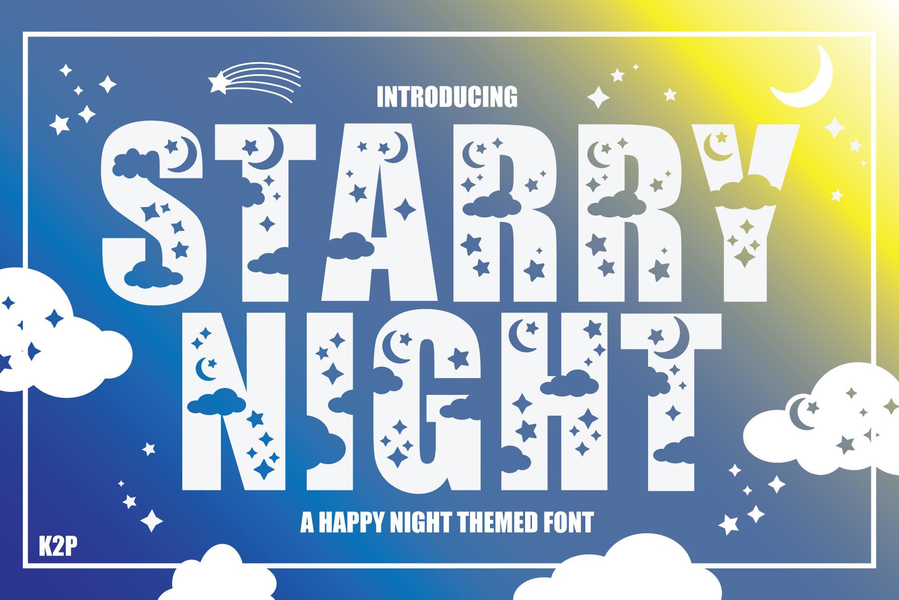 Starry Night Font