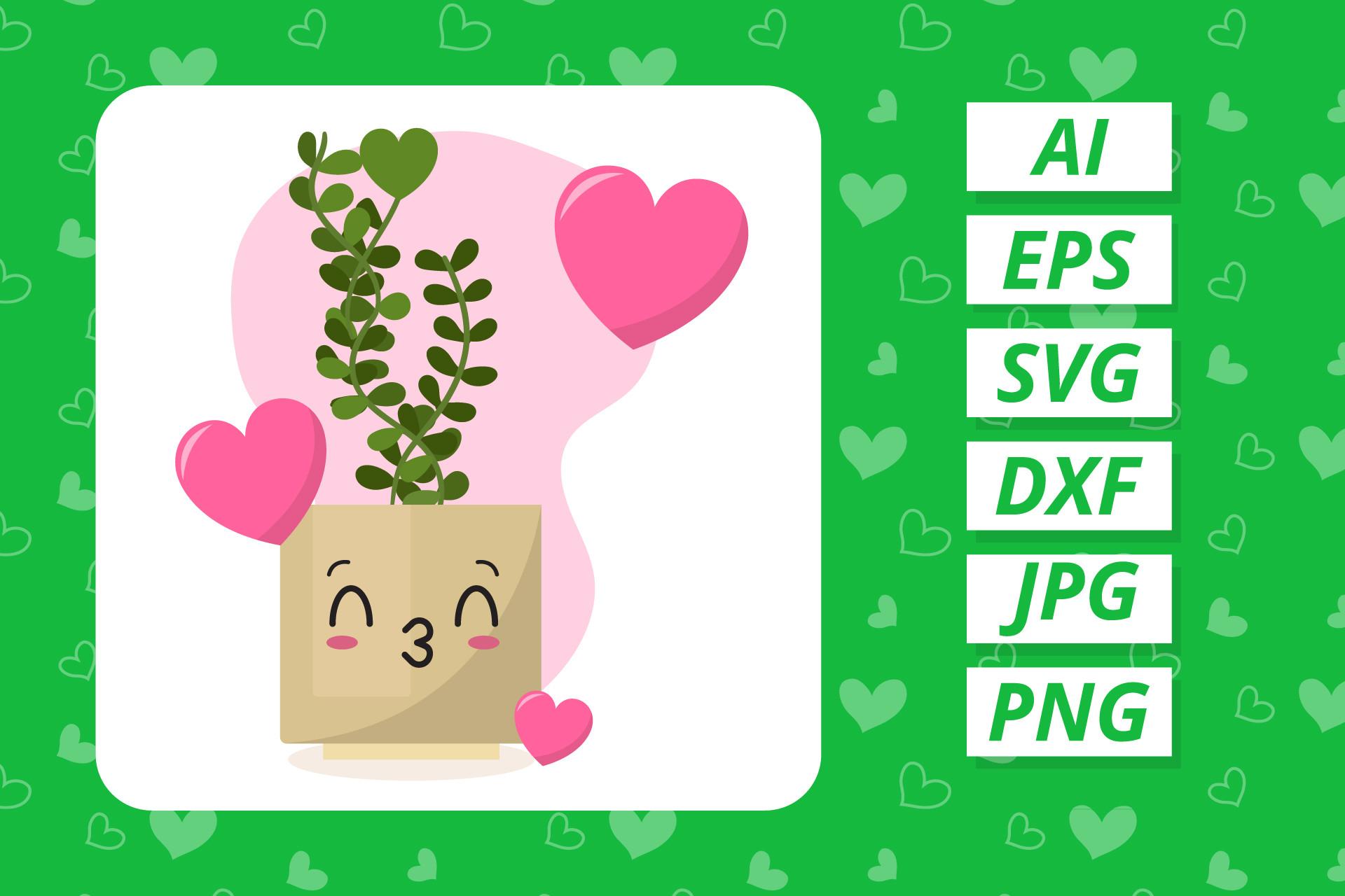 Valentine Houseplant Cutest Kawaii