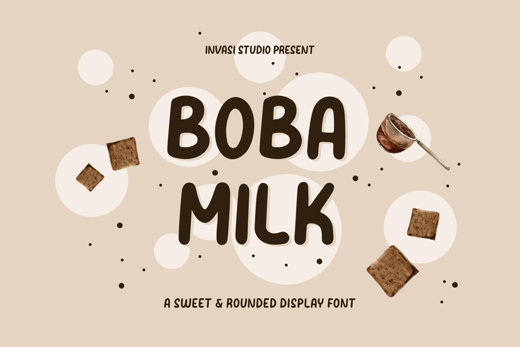 Boba Milk Font