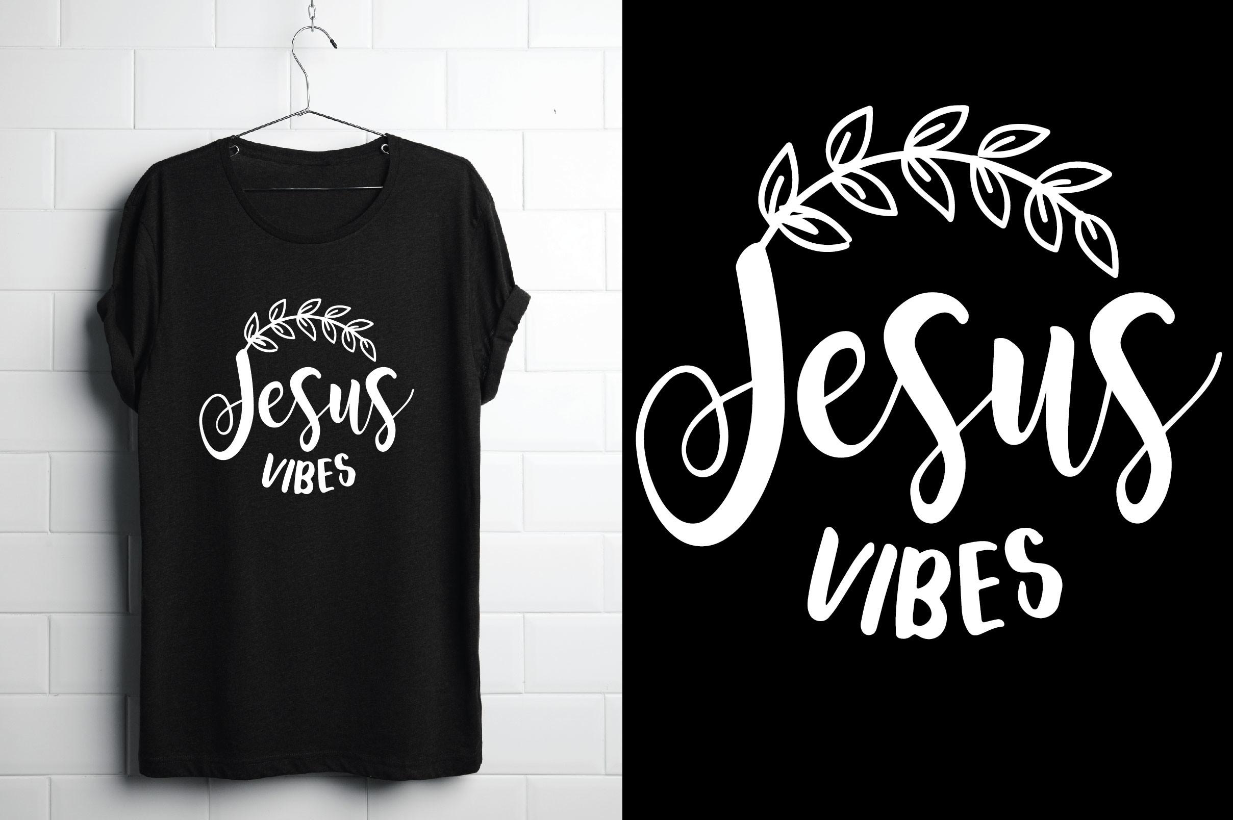 Jesus Vibes. Christian T-shirt Design