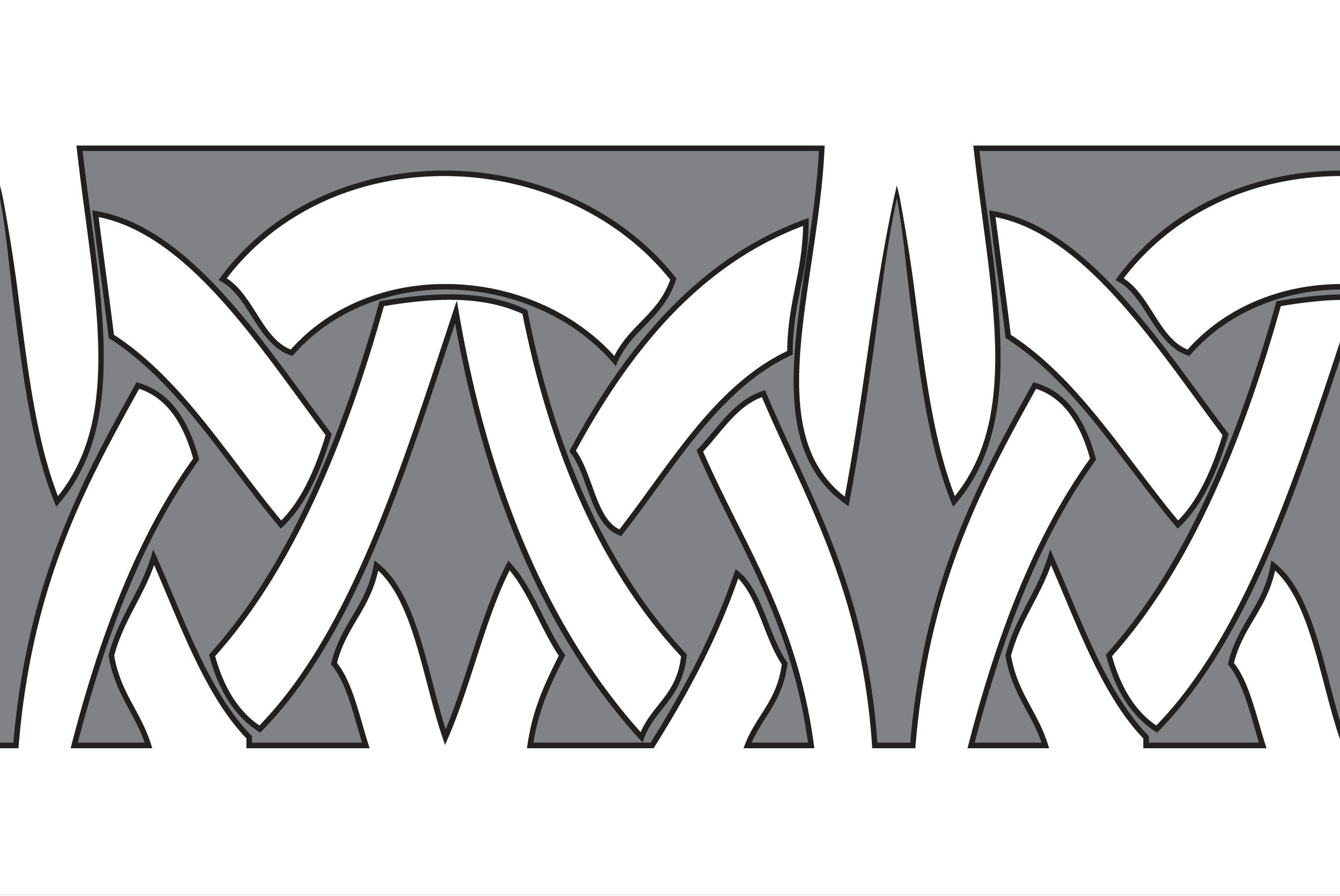 Geometric Byzantine Vintage White Color