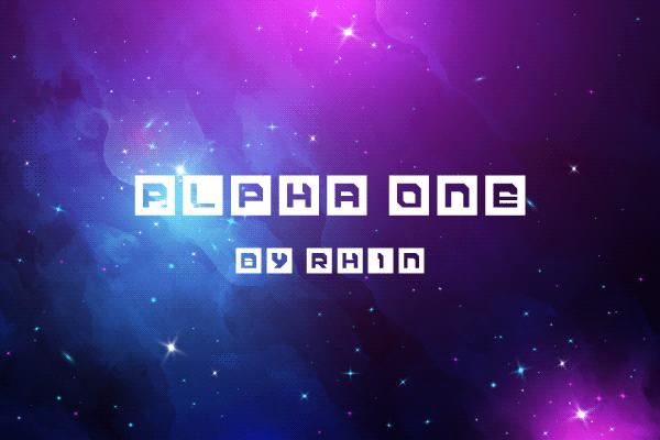 Alpha One Font