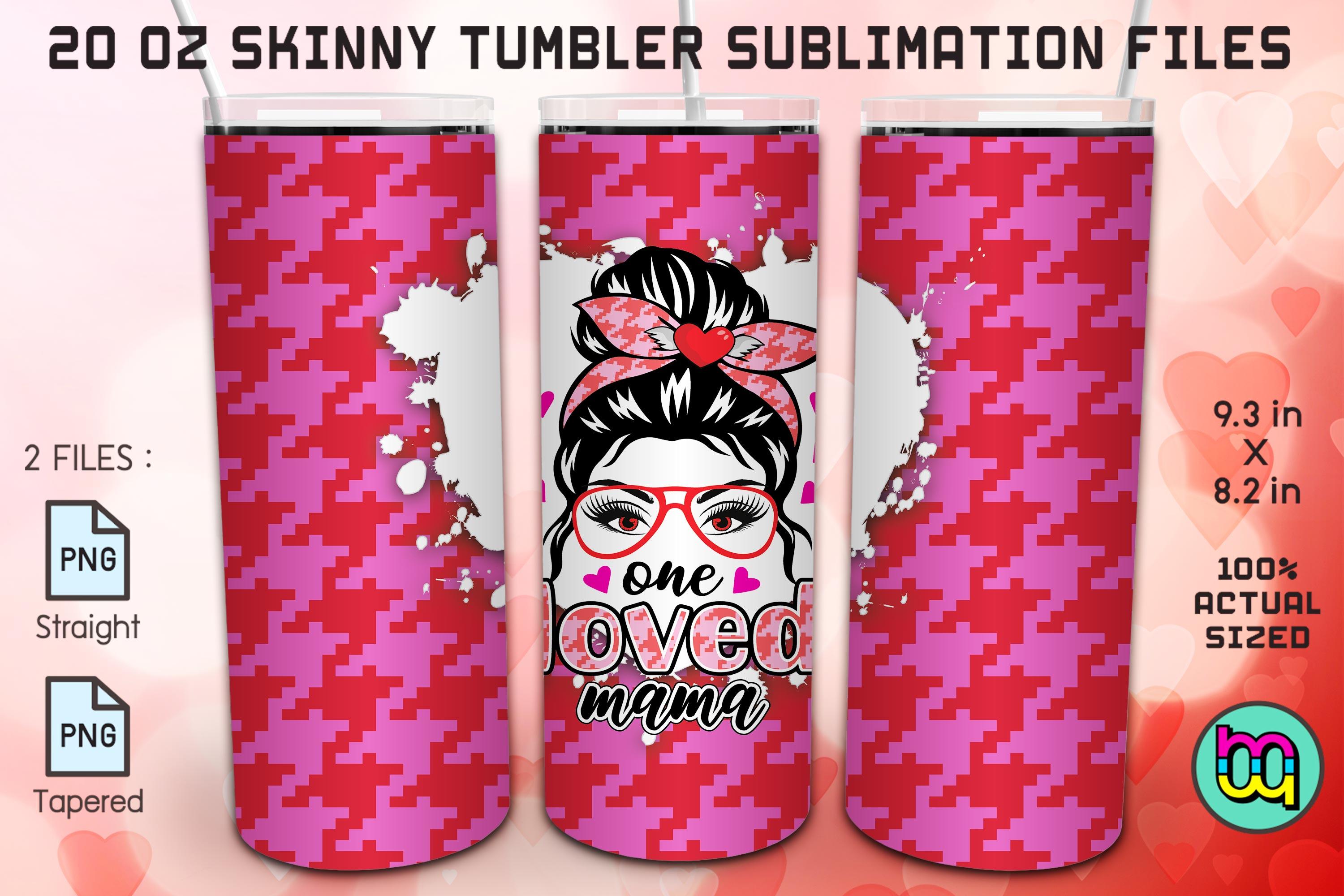Messybun One Love Mama Valentine Tumbler