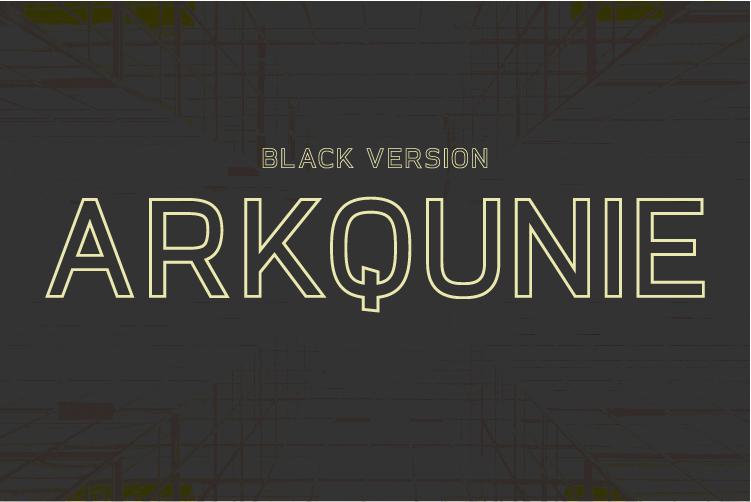 Arkqunie Outline Black Font