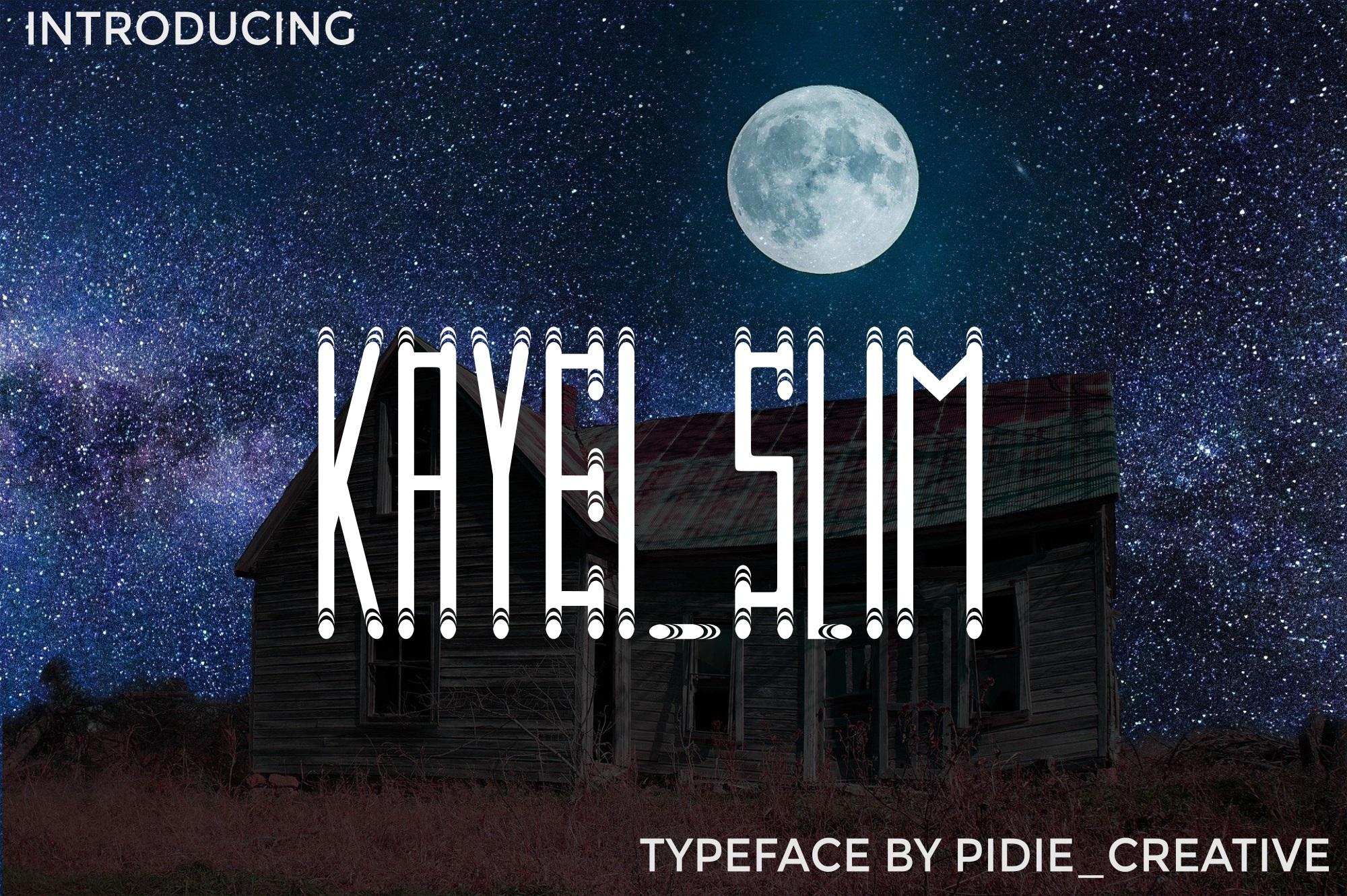 Kayei Slim Font