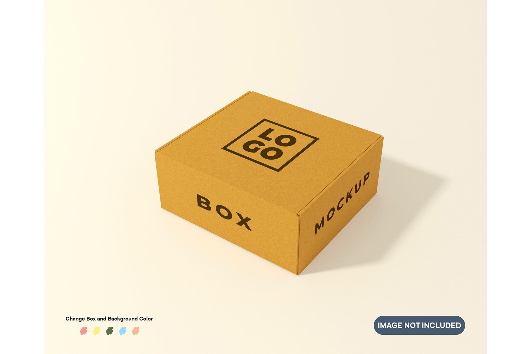 Brown Cardboard Packaging Mockup