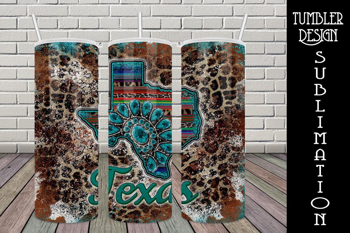 Tumbler Sublimation Texas Gemstone