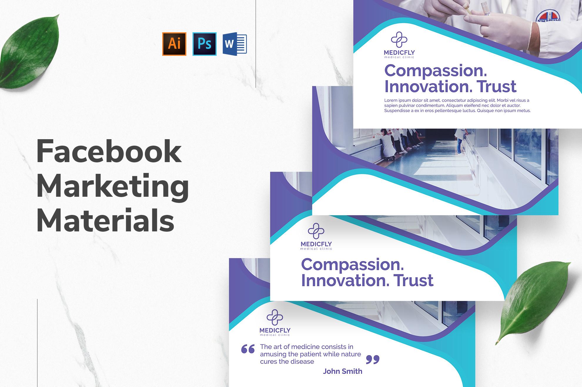 Medical Clinic Facebook Templates
