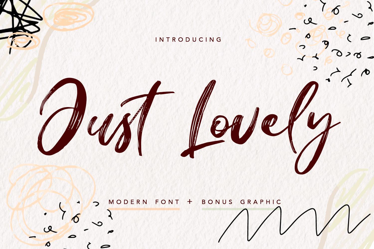 Just Lovely Font