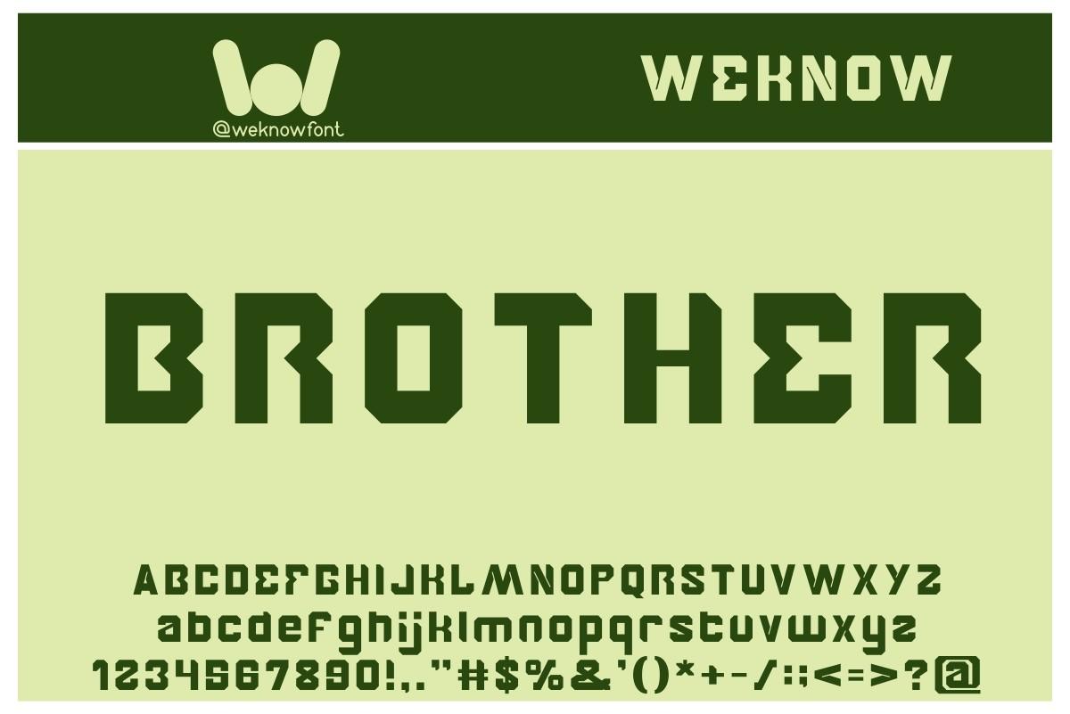 Brother Font