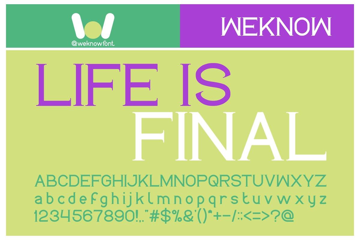 Life is Final Font