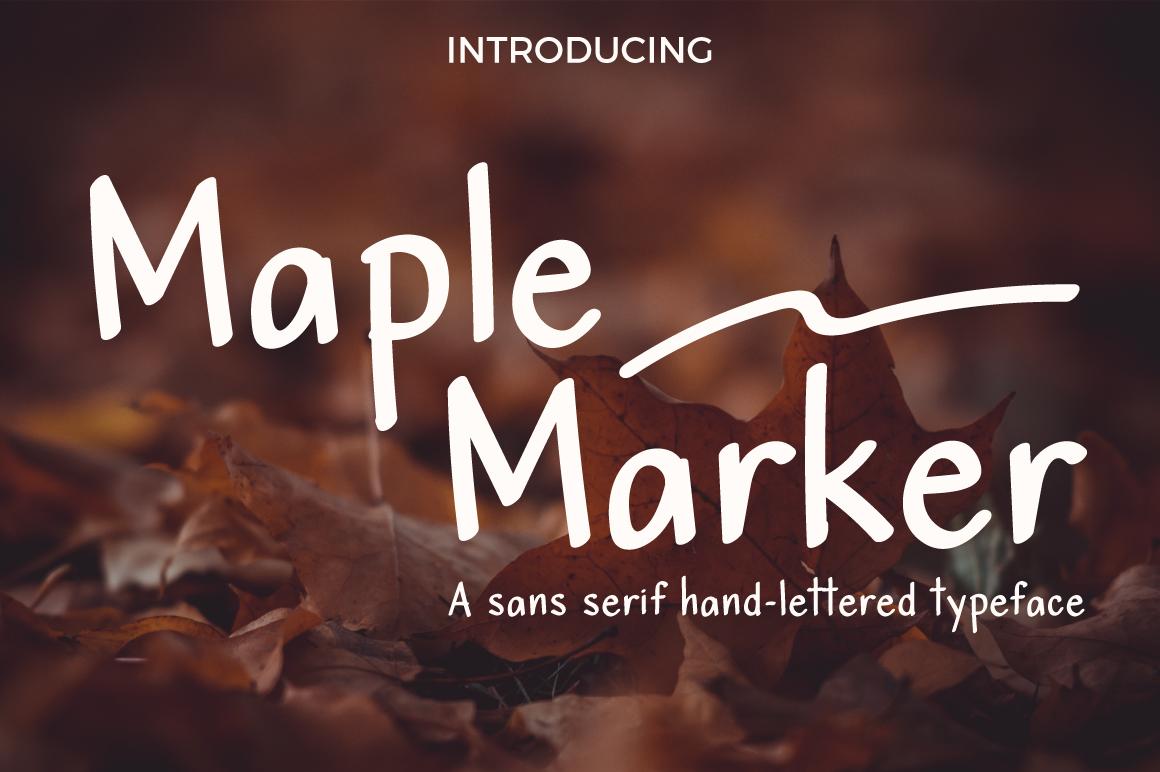 Maple Marker Font