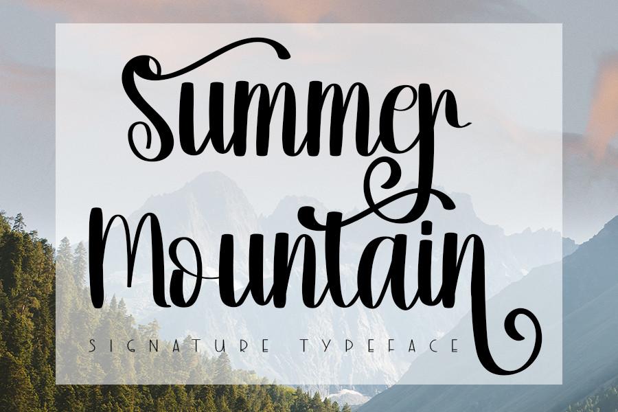 Summer Mountain Font