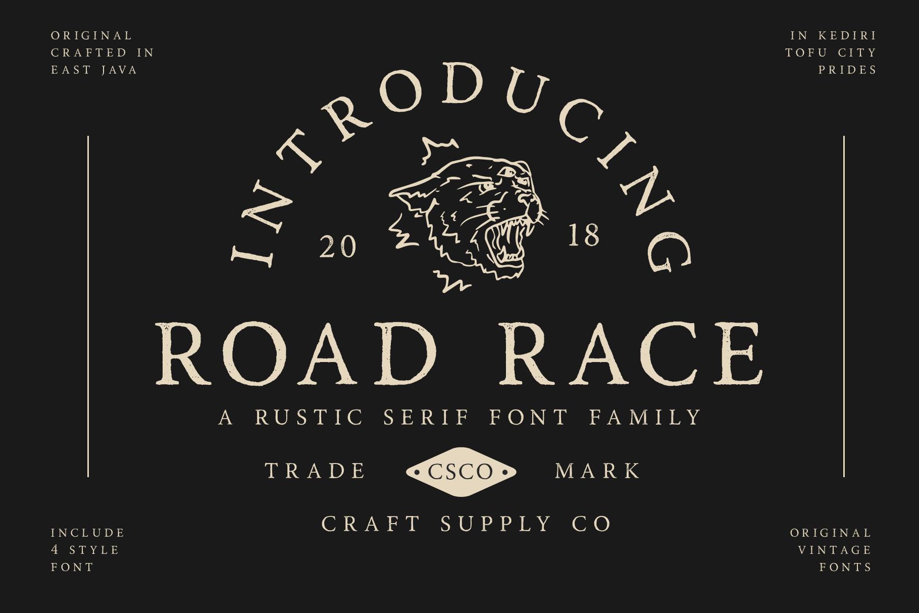 Road Race Family Font