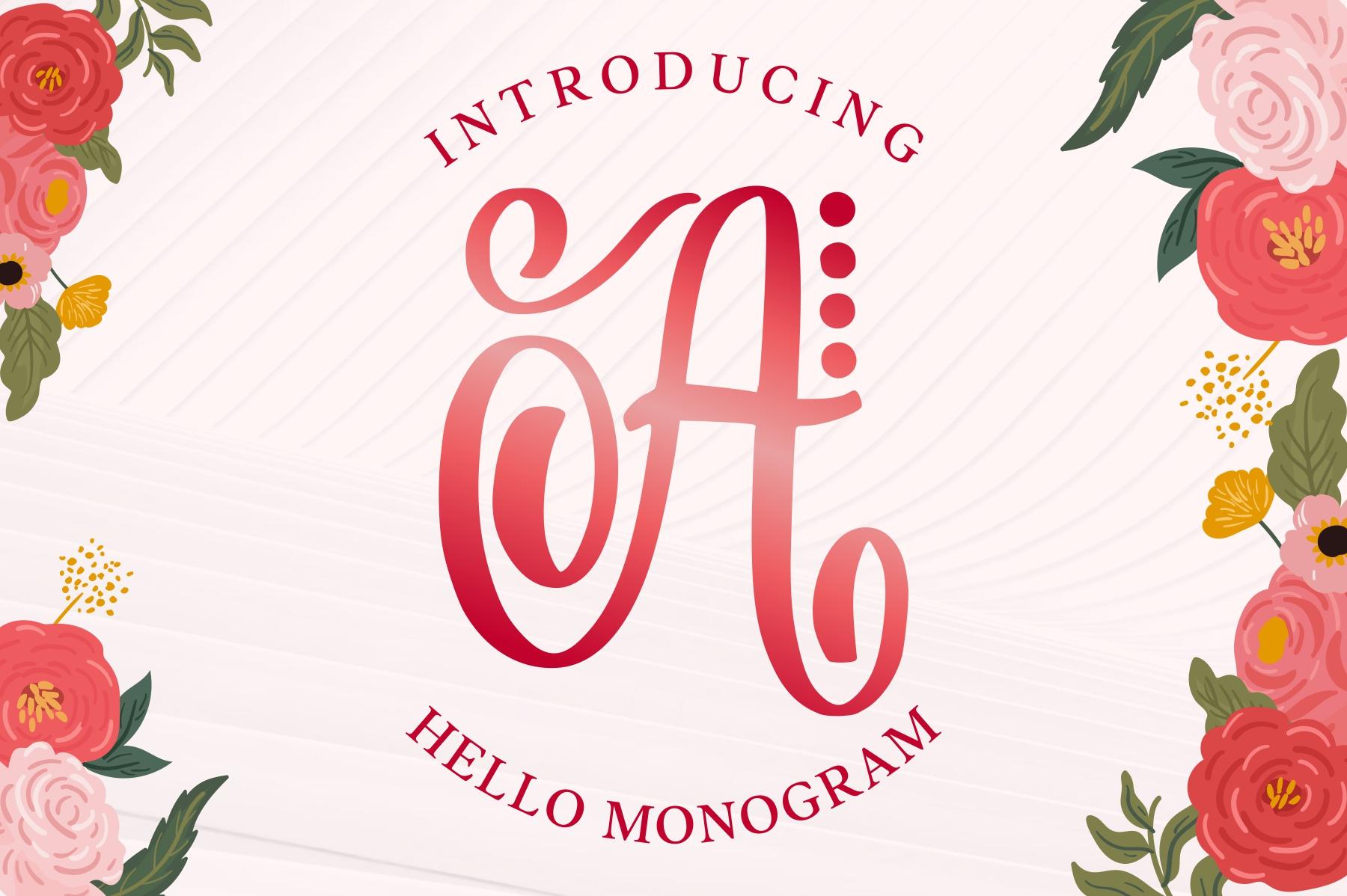 Hello Monogram Font