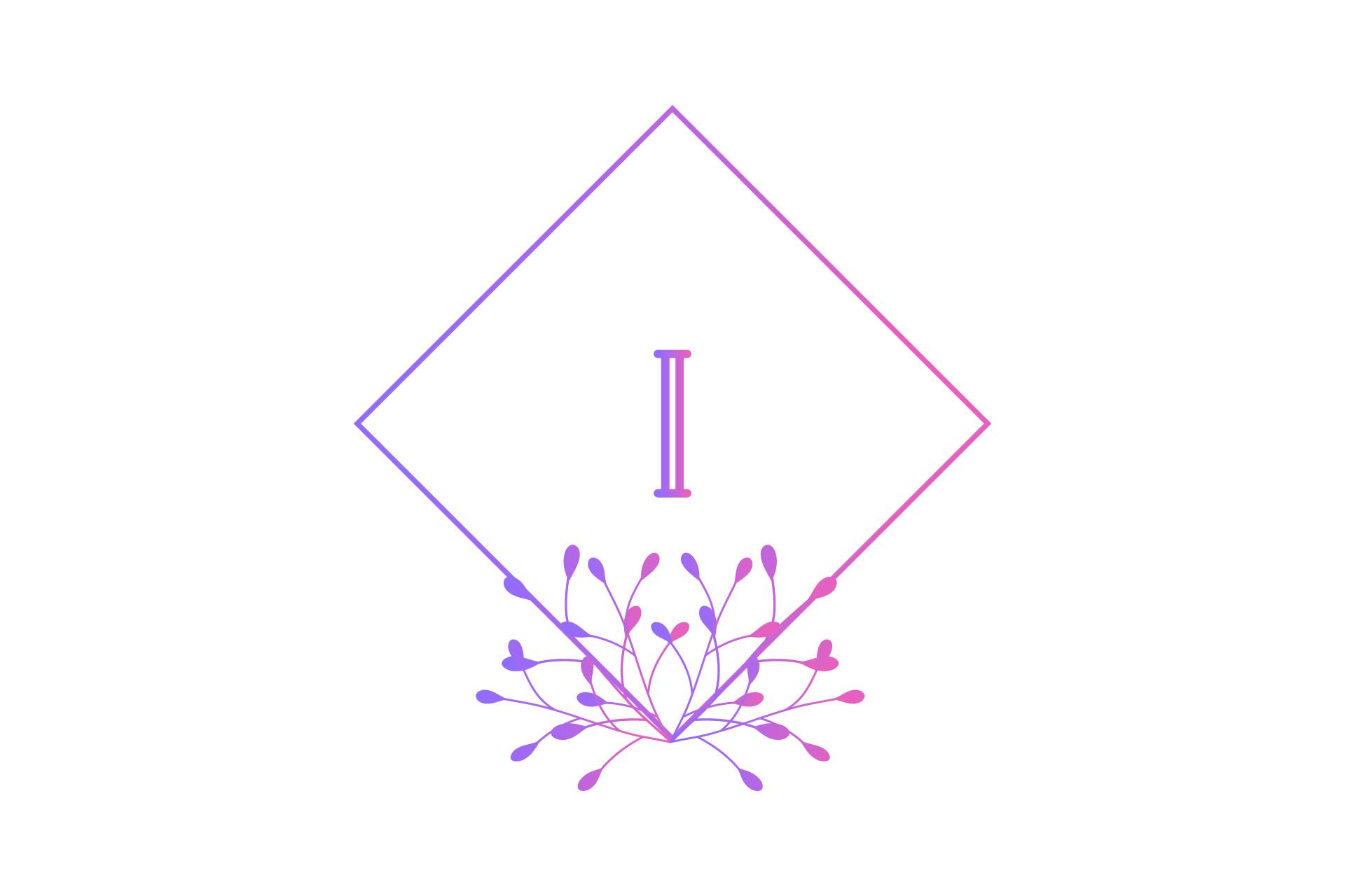 Beauty Monogram Isolated