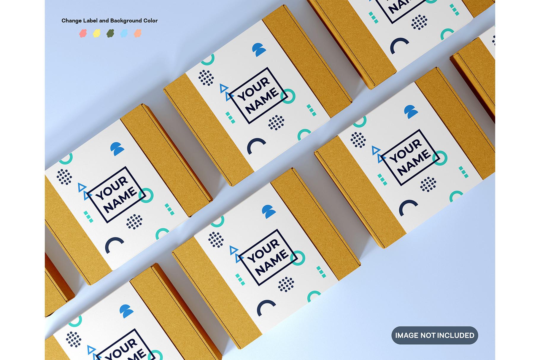 Cardboard Mockup with Label