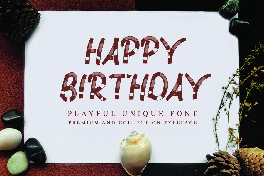 Happy Birthday Font