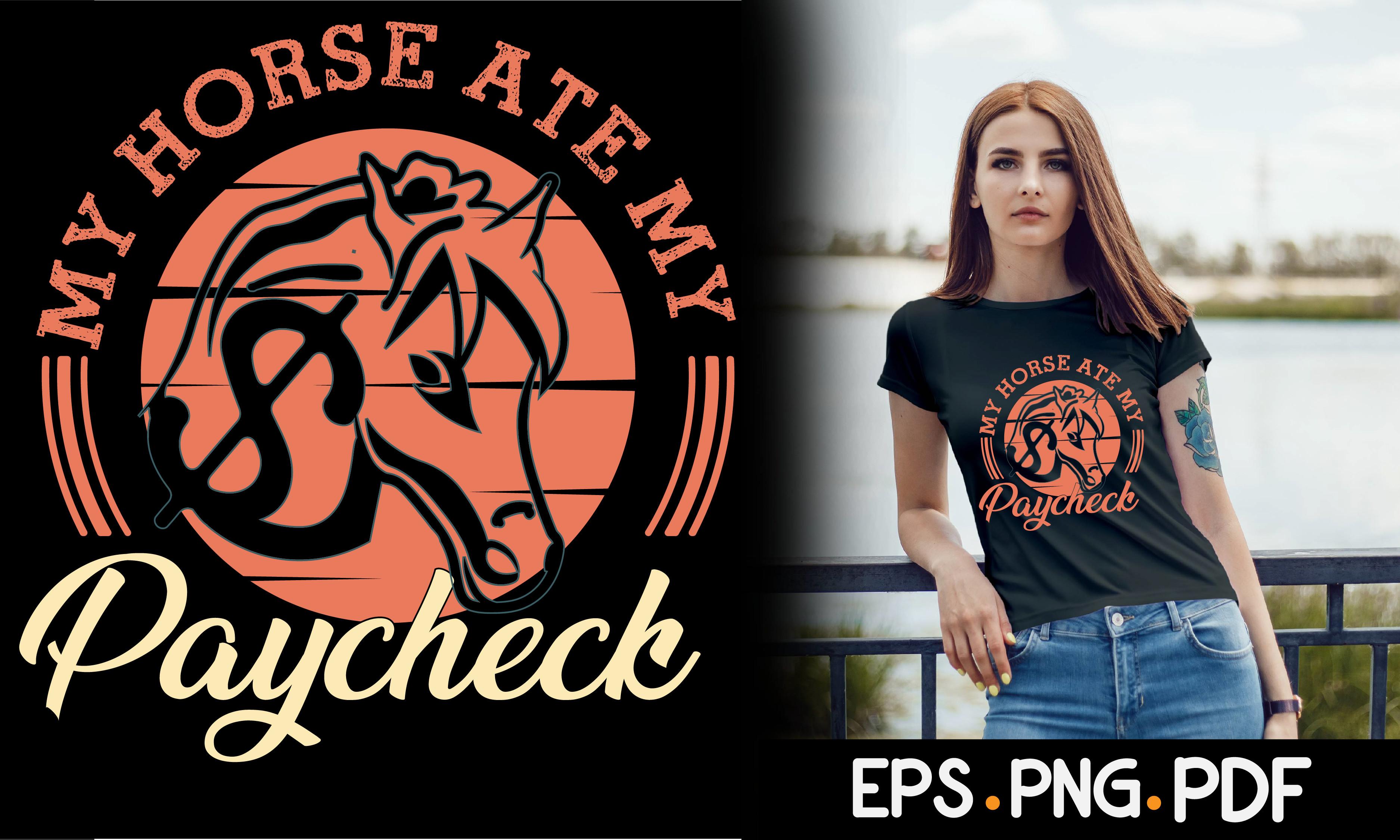 Horse T Shirt Design Vintage