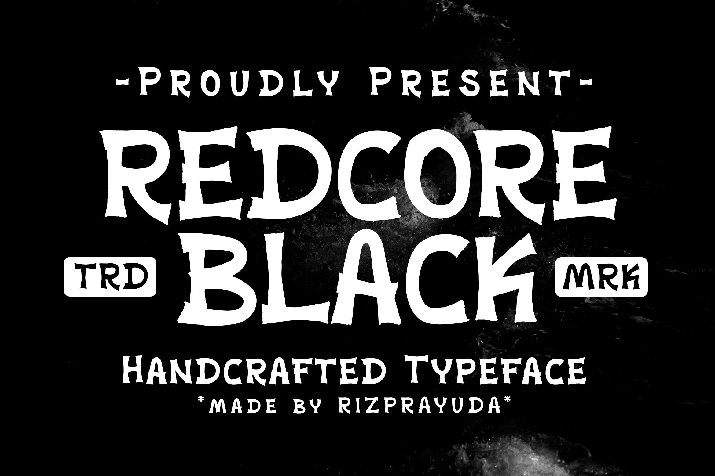 Redcore Black Font