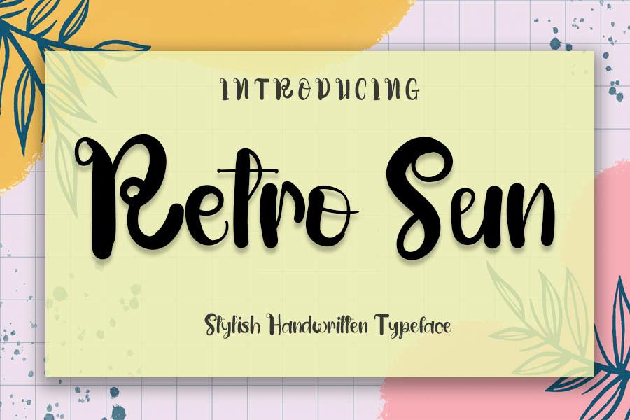 Retro Sun Font