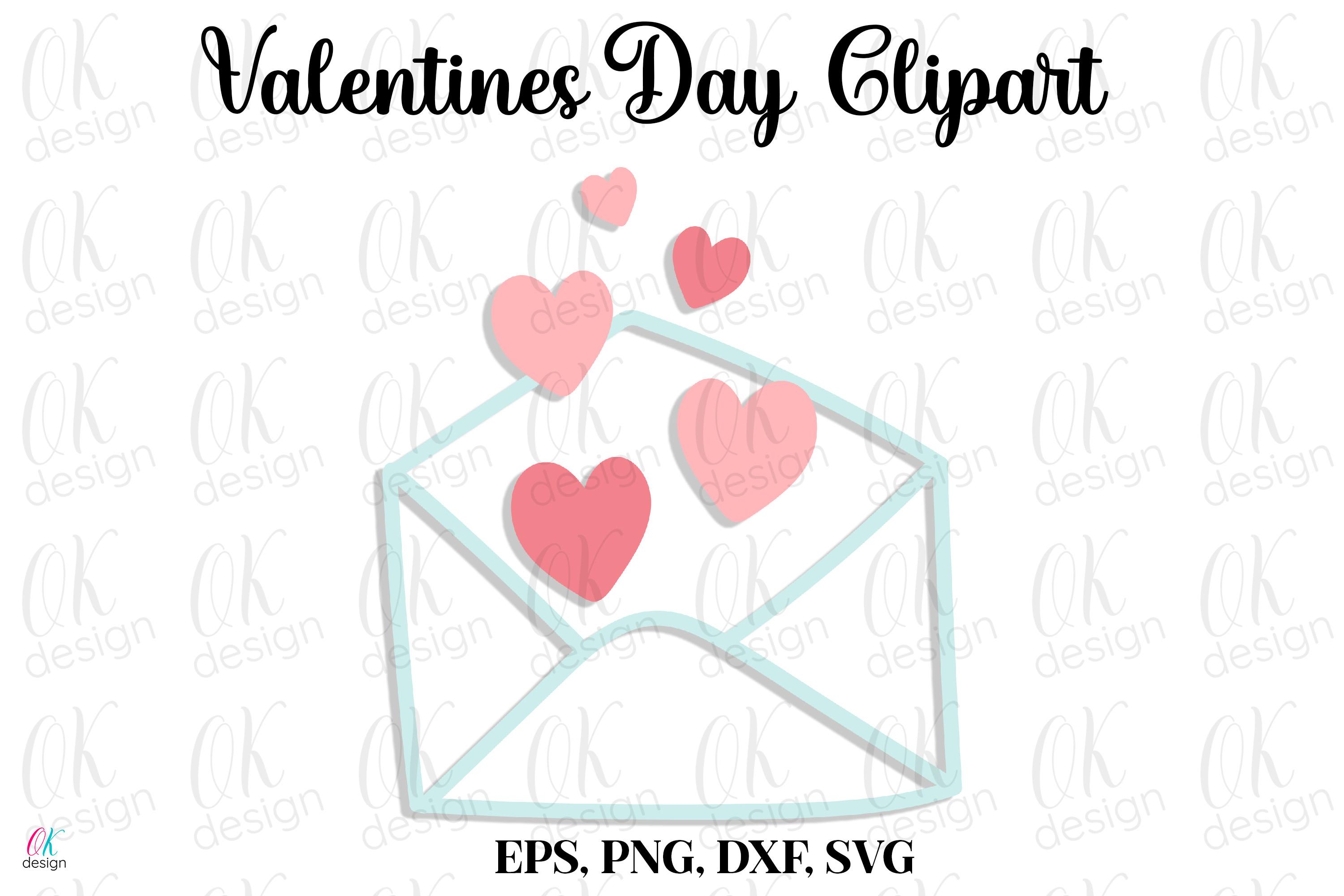 Valentines Clipart SVG, DXF, PNG Files.