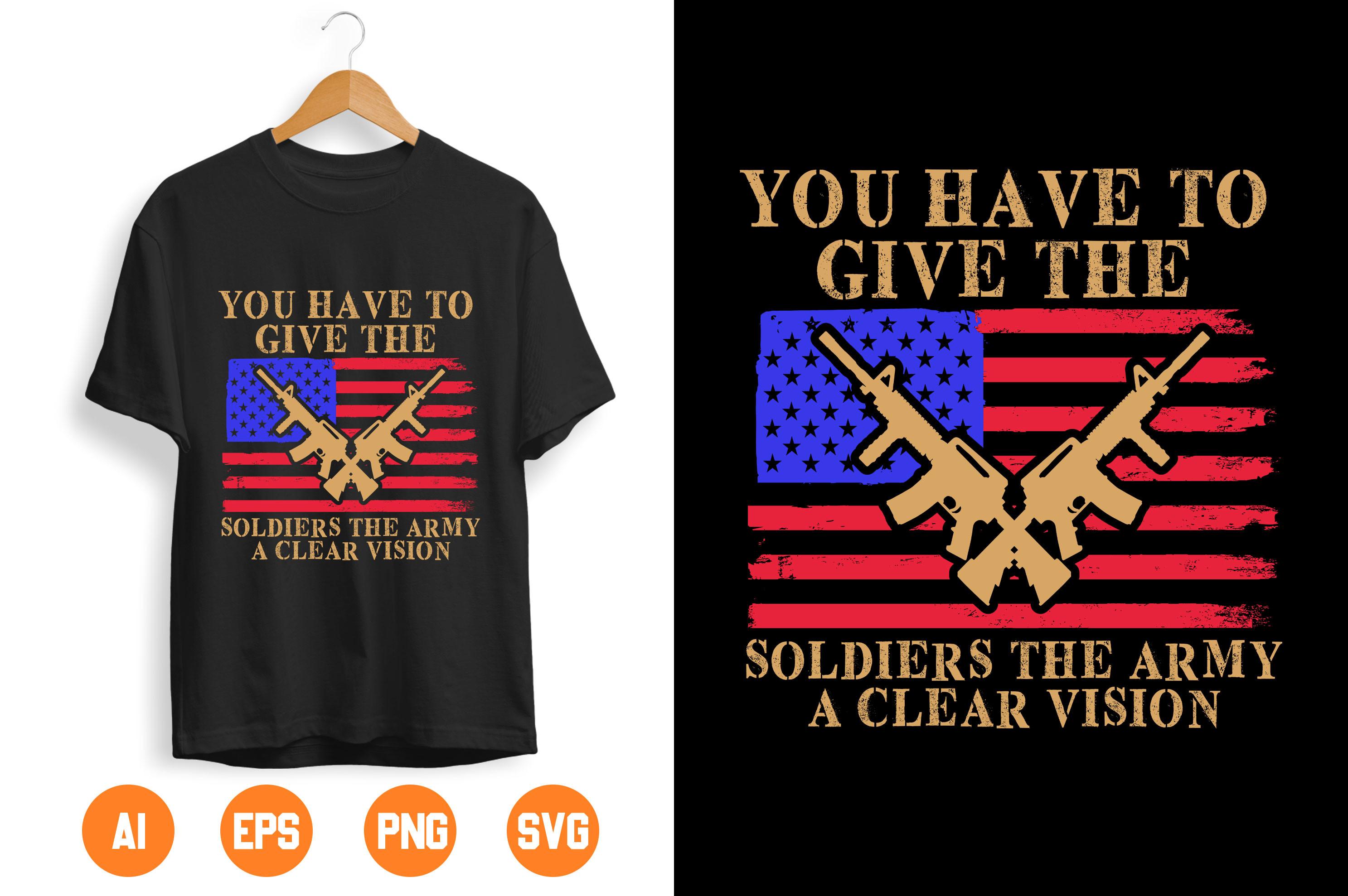 USA Army T-shirt Design 206