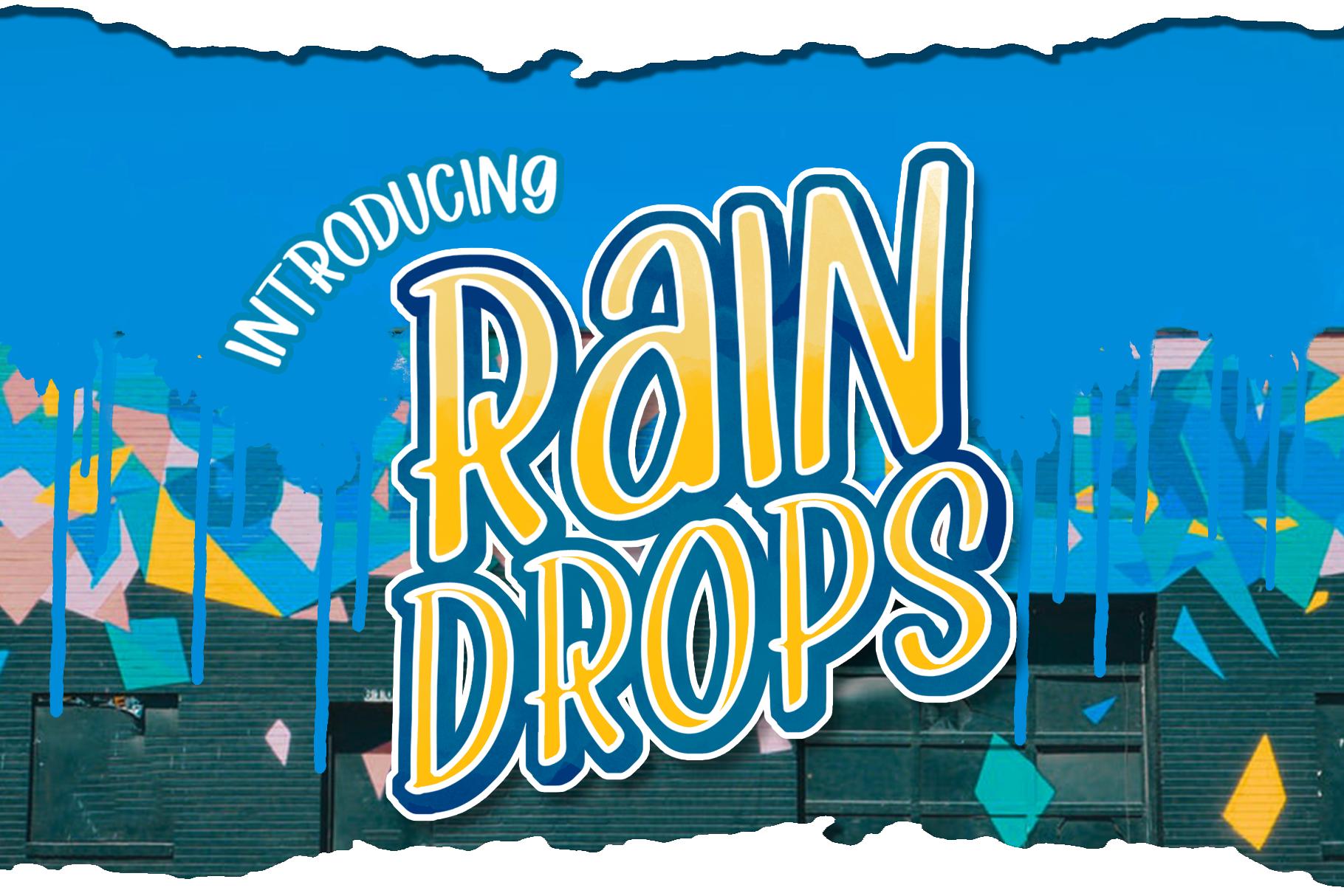 Raindrops Font