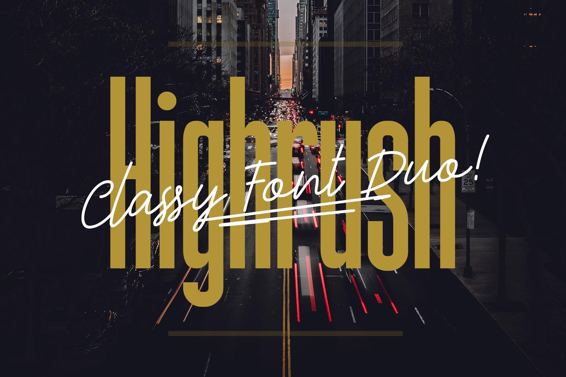 Highrush Duo Font