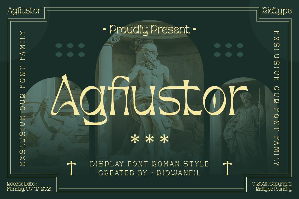 Agfiustor Font