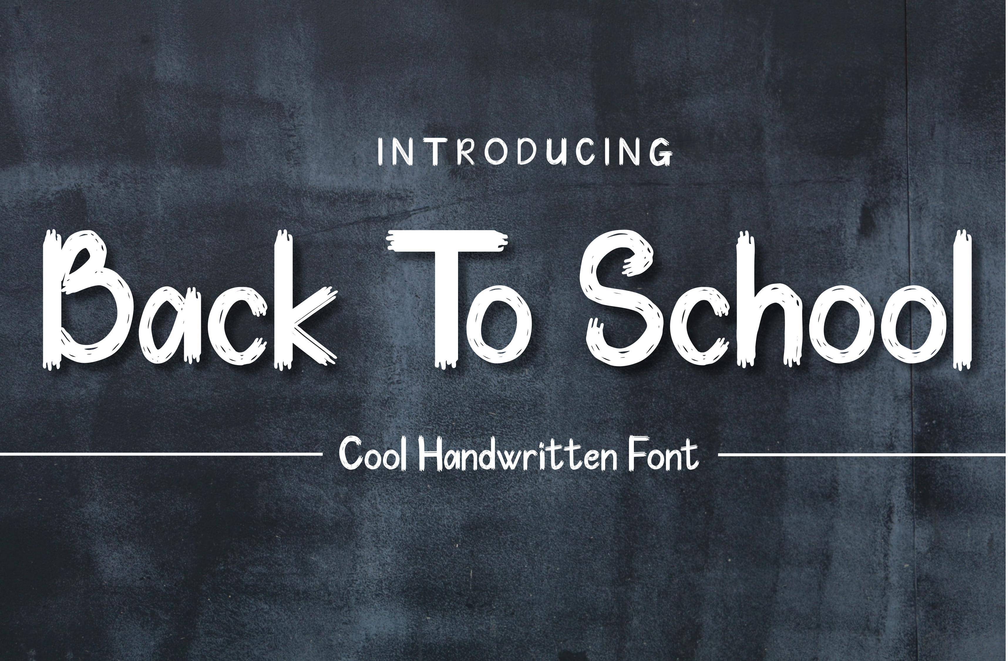 Back to School Font
