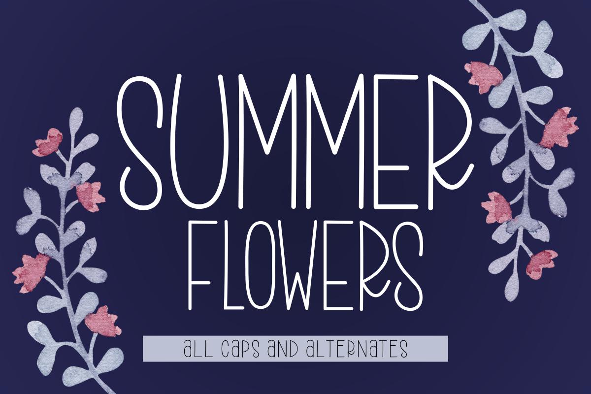 Summer Flowers Font