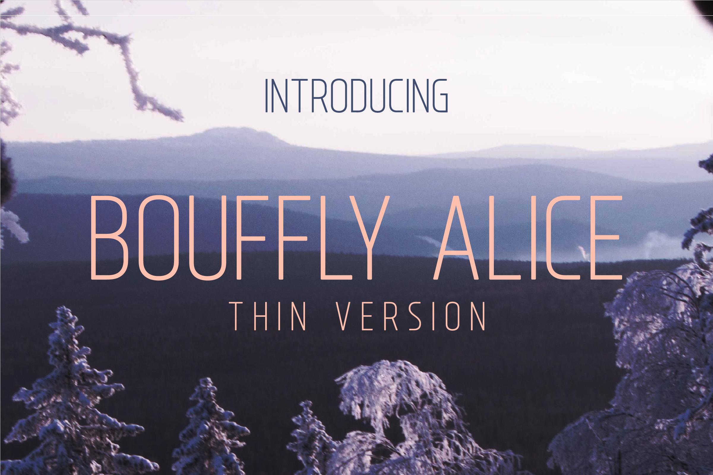 Bouffly Alice Thin Font